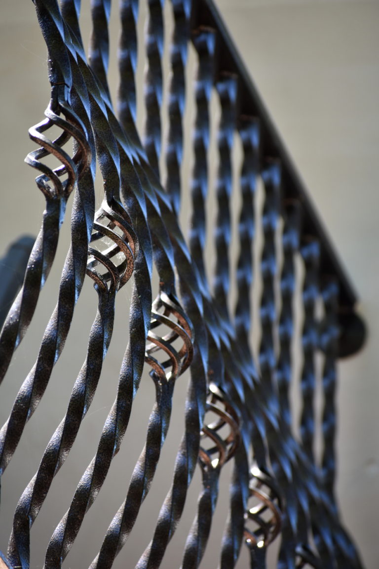 Custom Iron work, Metal Fencing, Wrought Iron, Exterior Home Improvements, Home Remodel, Custom Metal Fencing, Patio Fence, Curved Metal Iron Work