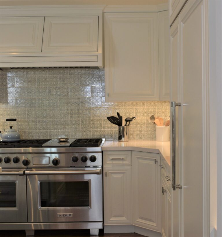 Kitchen Remodel, Custom Tile, Backsplash, Hardaware, Custom Range Hood, Custom Painting