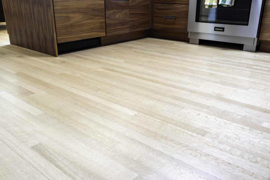 Custom kitchen remodel, flooring, wood finish