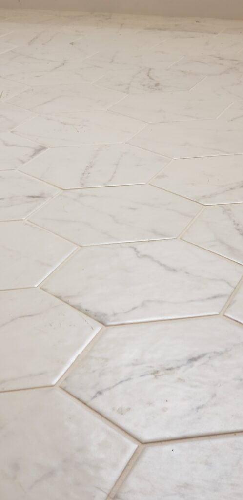 Bathroom Remodel Flooring, Contemporary Floor Tile, Residential Remodel, Construction,